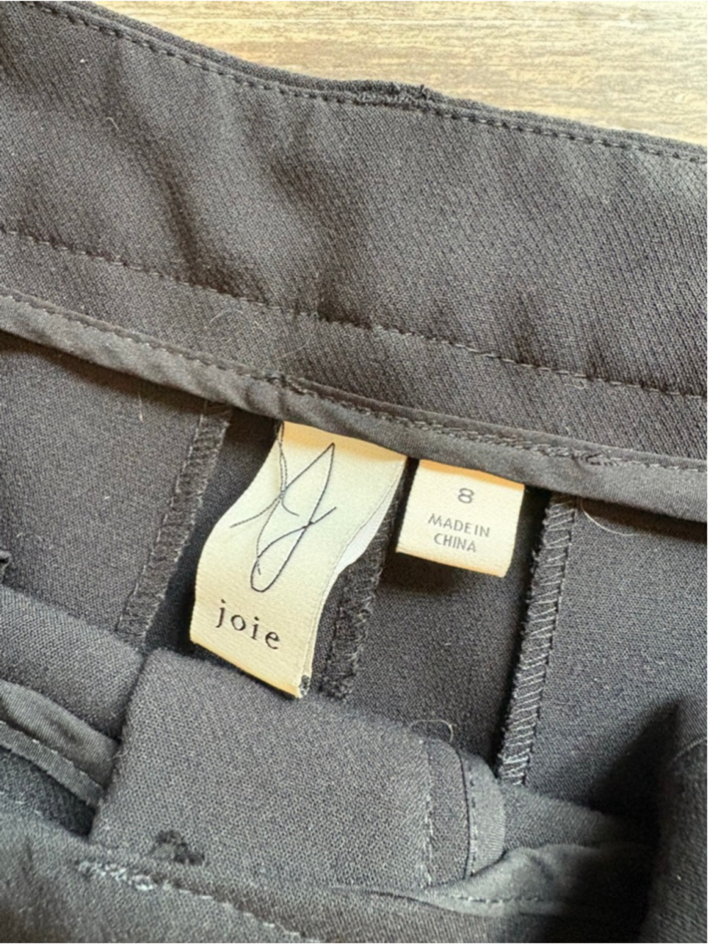 Joie Black Trouser Dress Pants Size 8 - Picture 5 of 8